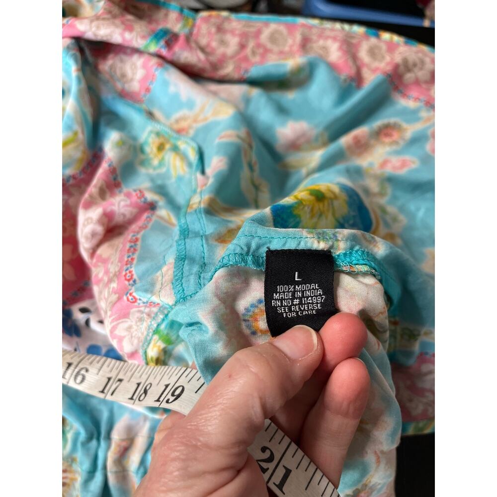 Tolani Collection Vibrant Boho Patchwork Hanky He… - image 9